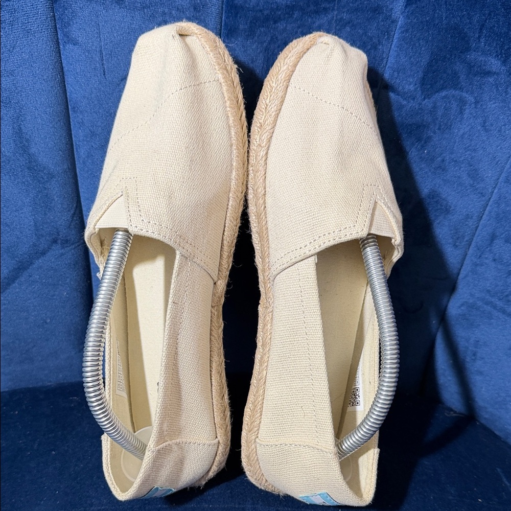 Toms Natural Canvas Women’s Slip-On Shoes Size 6.5 - Picture 5 of 7